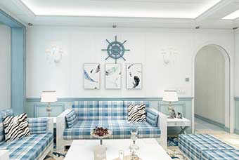 许昌地中海风格-客厅